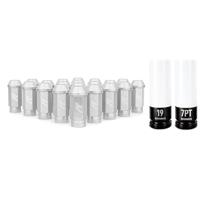 Mishimoto MMLG-125-20LSL Mishimoto Aluminum Locking Lug Nuts M12x1.25, 20pc Set, Red