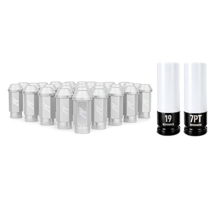 Mishimoto MMLG-15-27LSL Mishimoto Aluminum Locking Lug Nuts, M12 X 1.5, Fits Ford Bronco 2021+, Silver