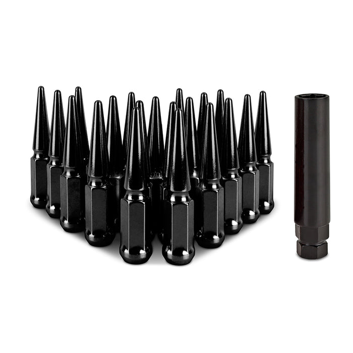 Mishimoto MMLG-SP1215-20BK Mishimoto Spiked Lug Nuts, M12x1.5, 20-PC Set