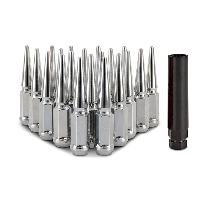Mishimoto MMLG-SP1215-20CH Mishimoto Spiked Lug Nuts, M12x1.5, 20-PC Set