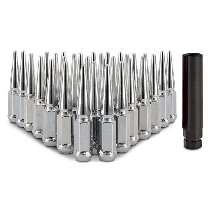 Mishimoto MMLG-SP1415-32CH Mishimoto Spiked Lug Nuts, M14x1.5, 32-PC Set