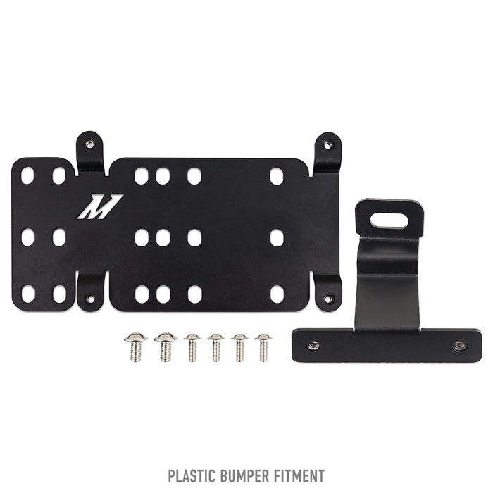 Mishimoto MMLP-BR-21S License Plate Relocation Kit, Fits Ford Bronco 2021+, Plastic Bumper