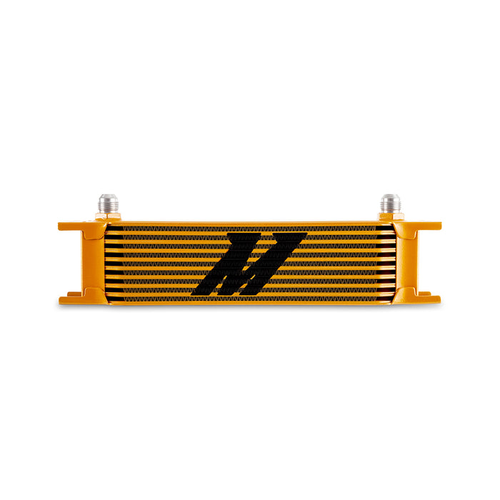 Mishimoto MMOC-10-8GD Universal 10-Row Oil Cooler, -8AN, Gold