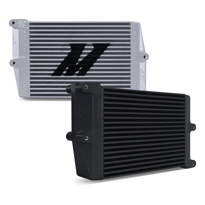 Mishimoto MMOC-OO-10SL Universal Heavy-Duty Bar-and-Plate Oil Cooler, 10in Core, Opposite-Side Outlets