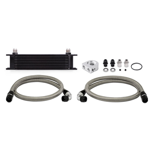 Mishimoto MMOC-UBK Universal 10 Row Oil Cooler Kit, Black