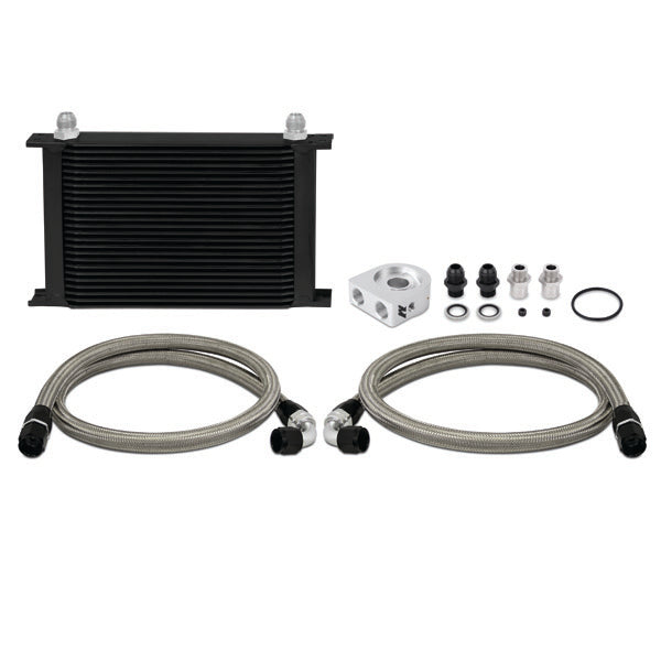 Mishimoto MMOC-UHBK Universal Oil Cooler Kit, Black, 25 Row