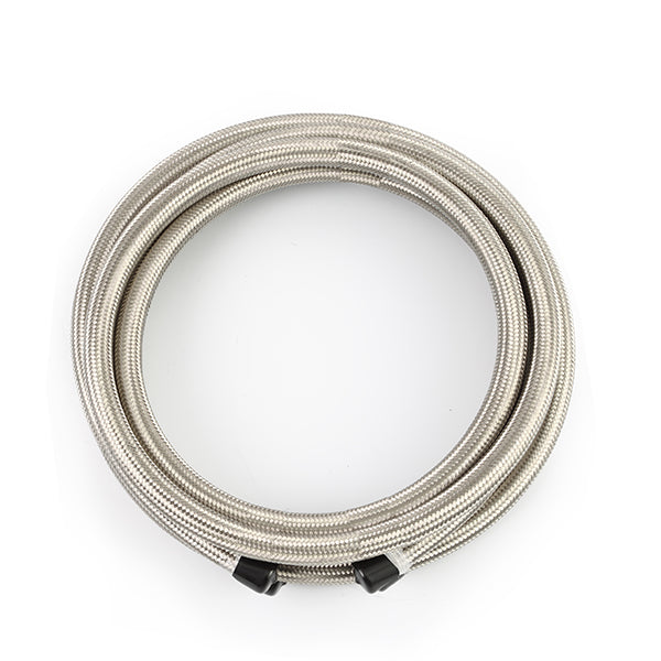 Mishimoto MMSBH-08180-CS -8AN Braided Line, Stainless Steel - 15ft