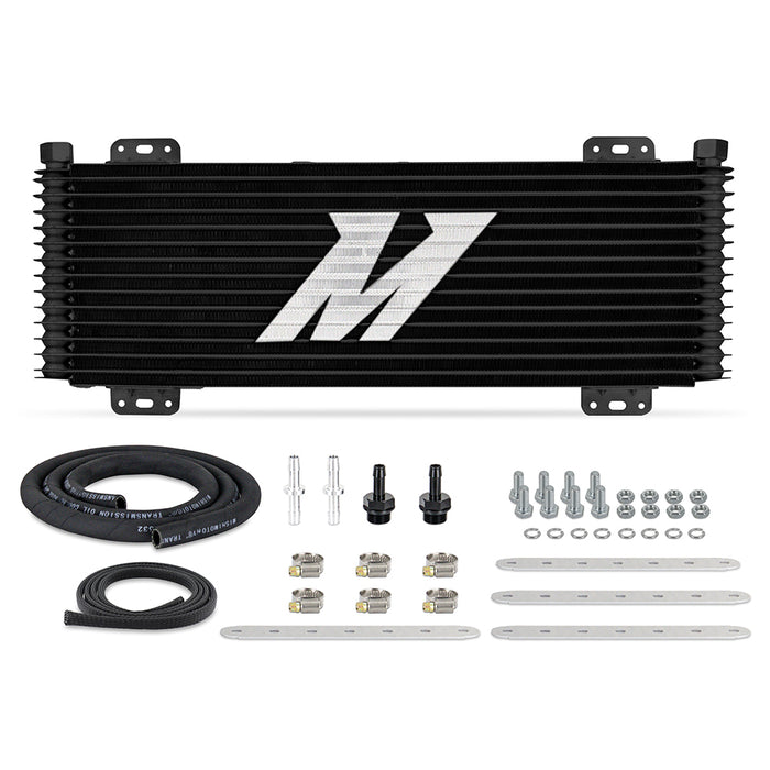 Mishimoto MMTC-SP-13BK 13-Row Stacked Plate Transmission Cooler, Powder Coat, 22.85in X 7.10in X 1.25in
