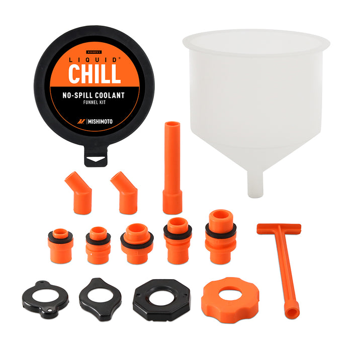 Mishimoto MMTL-NSF-15 No-Spill Coolant Funnel Kit, 15 Piece