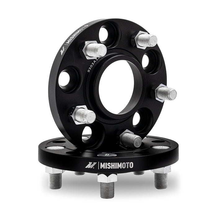 Mishimoto MMWS-005-350BK Wheel Spacers, 5x114.3, 60.1 Center Bore, M12x1.5, 35mm Thick, Black