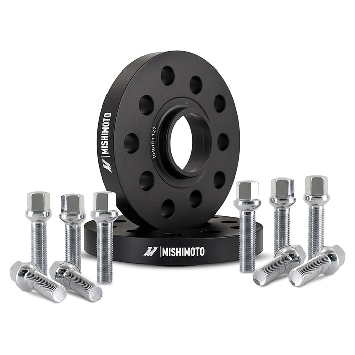 Mishimoto MMWS-009-200BK Wheel Spacers, 5x100 / 5x112, 57.1 Center Bore, M14x1.5, 20mm Thick, Black