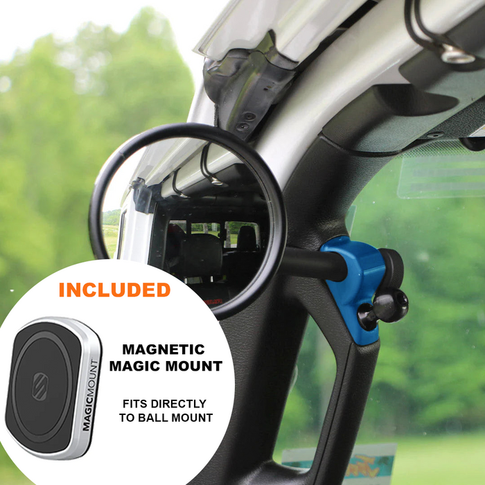 **2024** Gladiator / JT A-Pillar Side Jeep Mirrors with Base Mount Driver AND Passenger (Copy)