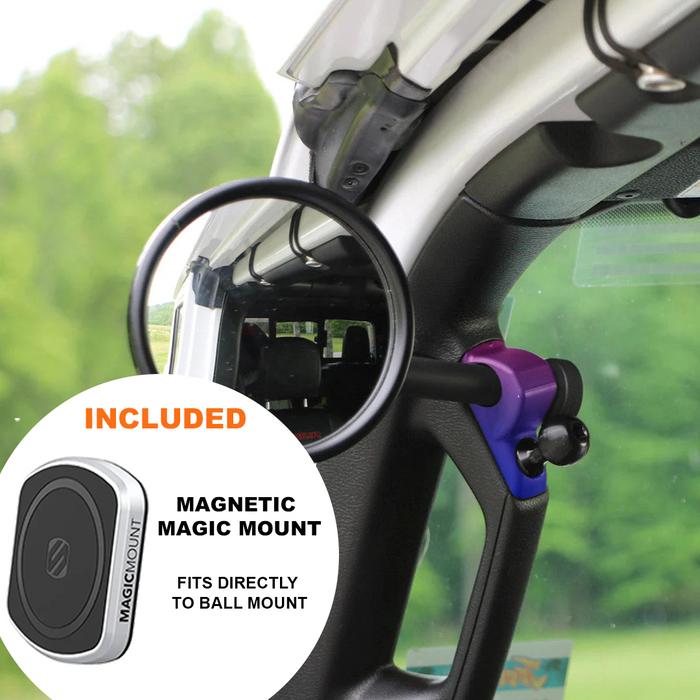 **2024** Gladiator / JT A-Pillar Side Jeep Mirrors with Base Mount Driver AND Passenger (Copy)