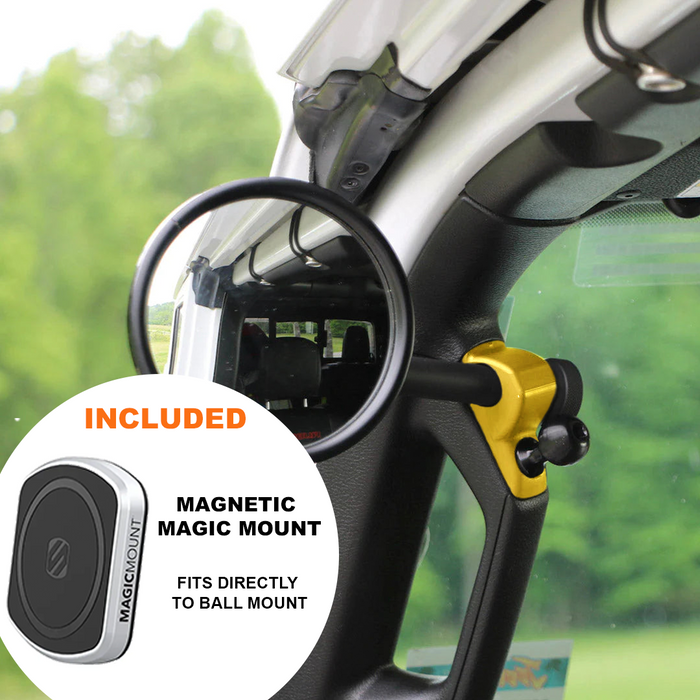 **2024** Gladiator / JT A-Pillar Side Jeep Mirrors with Base Mount Driver AND Passenger (Copy)