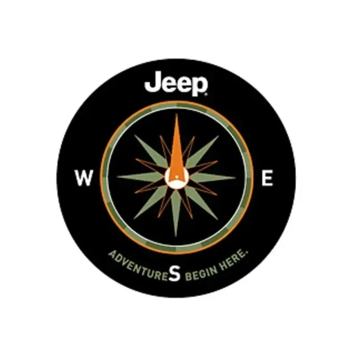 Mopar 82210884AB Adventure Begins Here Compass Tire Cover