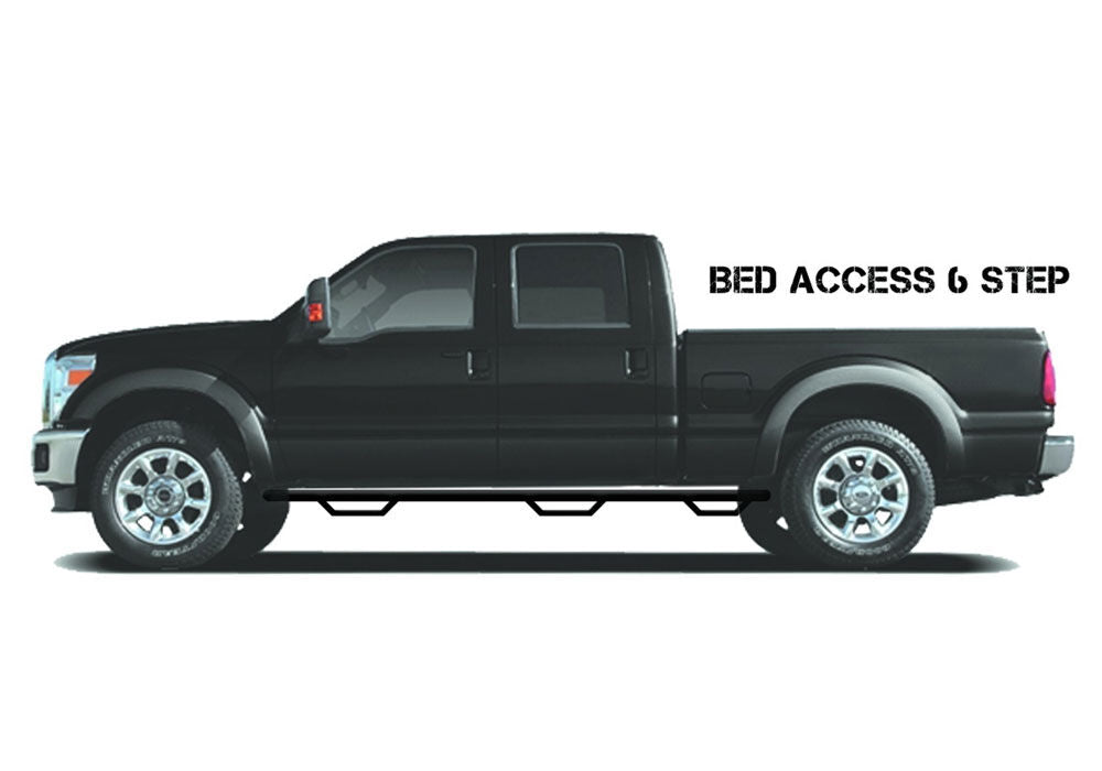 N-Fab Nerf Step W2W with Bed Access | 3 Steps, 6'6" Bed Crew Cab SRW | Chevy Silverado/GMC Sierra 2500 HD/3500 HD (2017-2019) | P/N C17104CC-6-TX, view 5