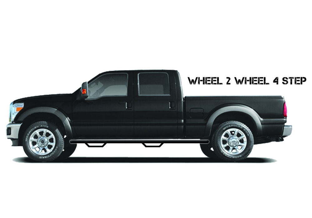 N-Fab Nerf Step W2W | 2 Steps, 6'6" Bed Crew Cab | Chevy Silverado/GMC Sierra 2500 HD/3500 HD (2011-2014) | P/N C11100CC-TX, view 4