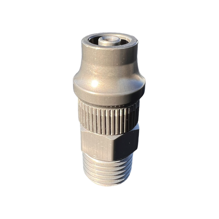 CRS HOSE END FITTING - 3/8" ID TO 1/4" NPT W/ COVER NUT