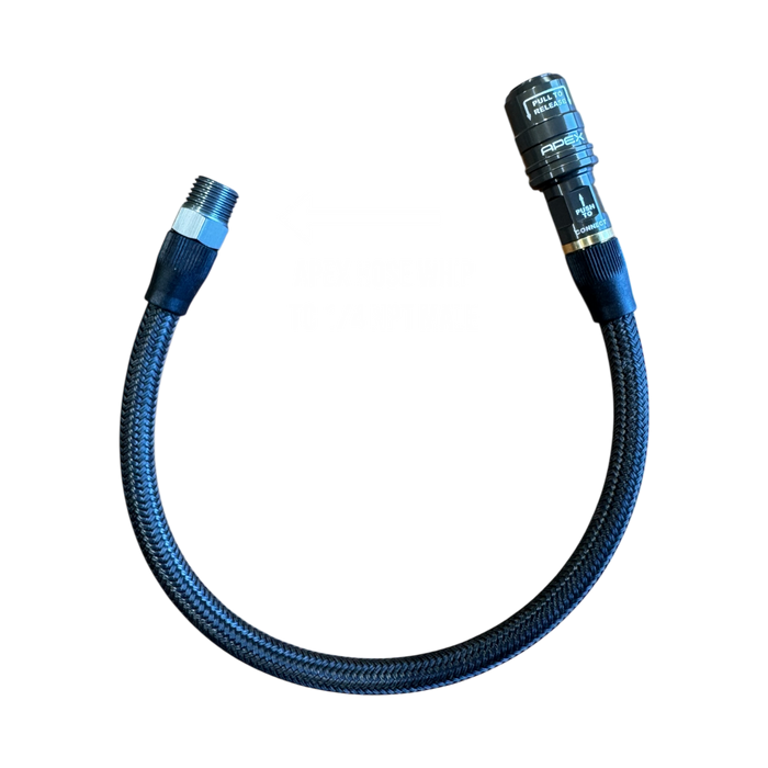 APEX Designs High Flow Push On Chuck - 1/4 NPT Male - (Dual Flow) | P/N X02-12-009
