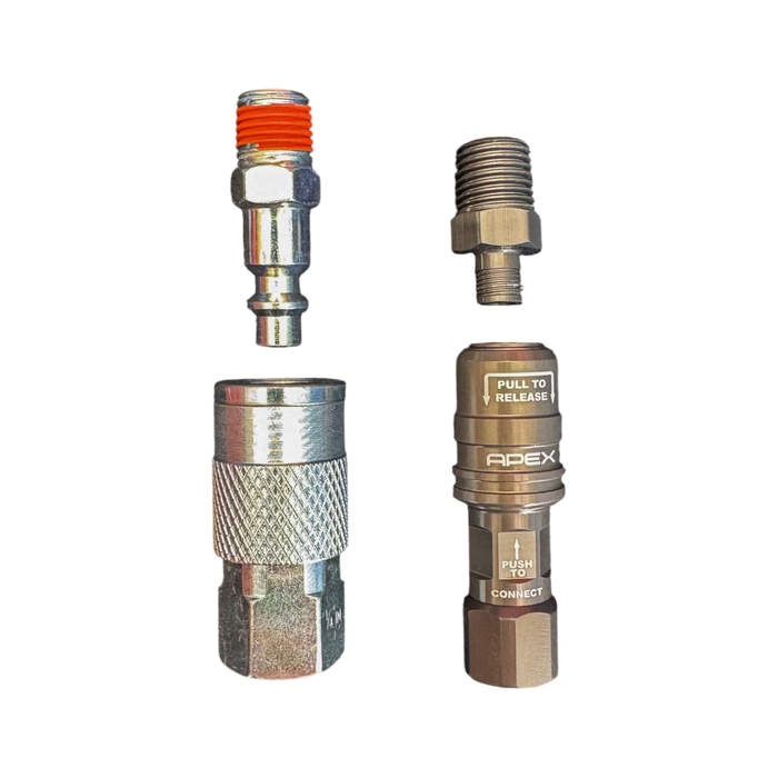 APEX Designs Compact Quick Coupler to 1/4 NPT | P/N X02-11-014