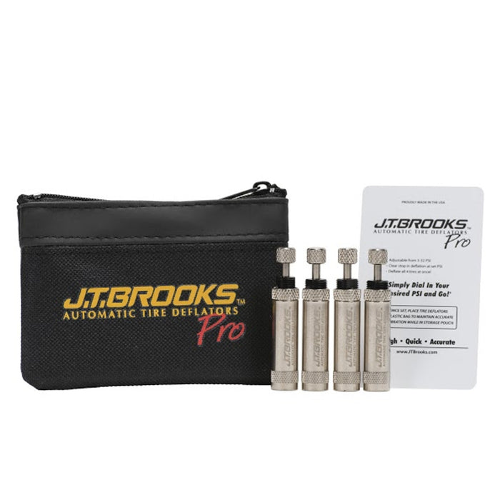 J.T. Brooks Pro Series Automatic Tire Deflators - Set of 4
