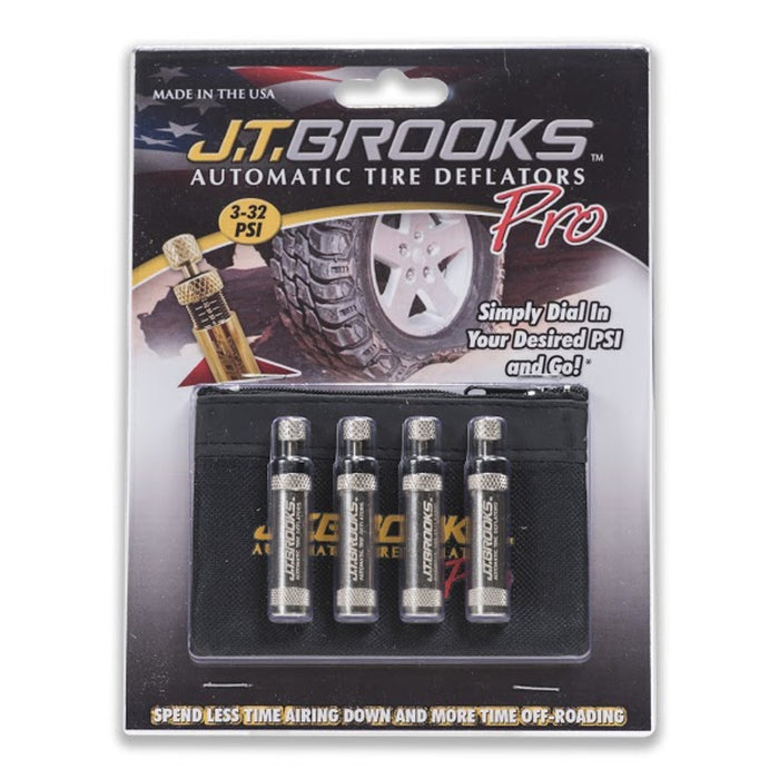 J.T. Brooks Pro Series Automatic Tire Deflators - Set of 4
