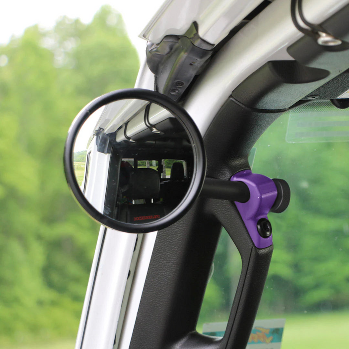 **2024** JL/JLU A-Pillar Side Jeep Mirrors with Base Mount Driver AND Passenger