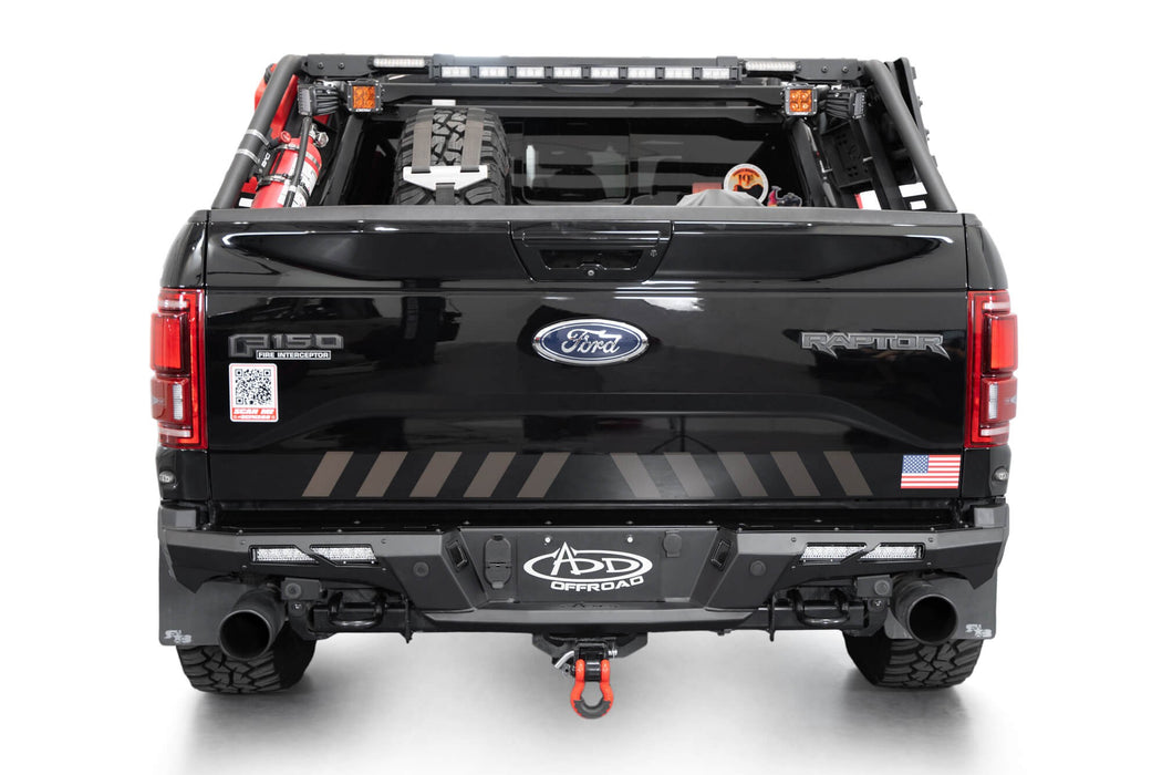 2017-2020 F-150 Raptor Phantom Rear Bumper, view 3
