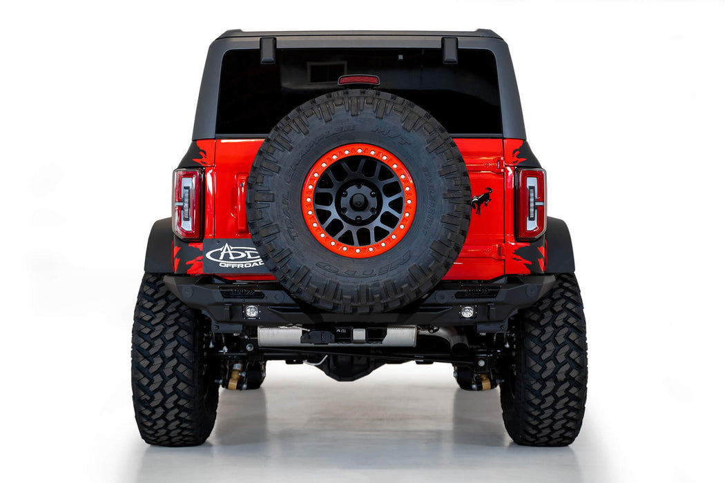 2021 - 2023 Ford Bronco Stealth Fighter Rear Bumper, view 2
