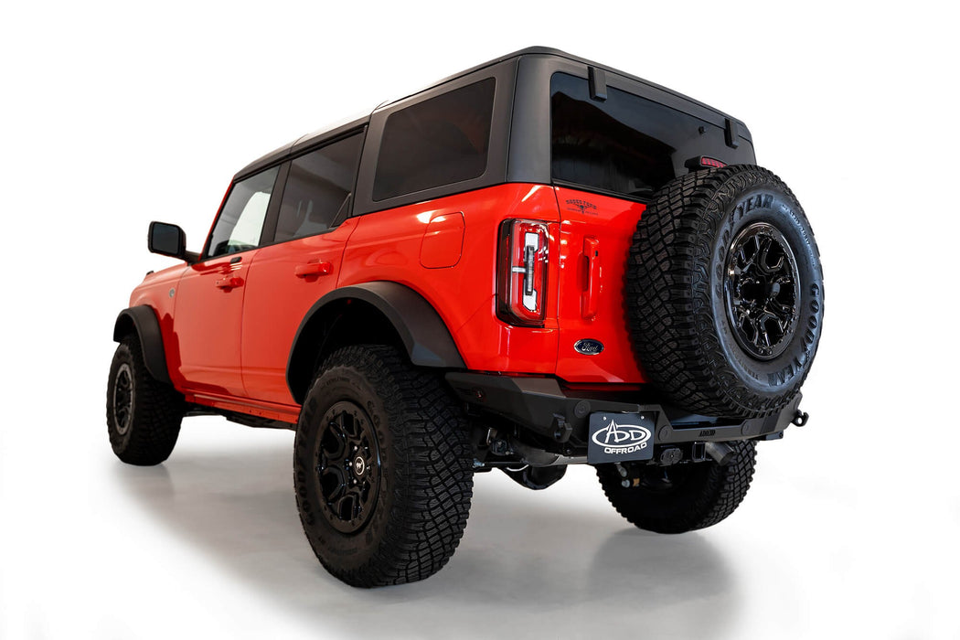 2021 - 2023 Ford Bronco Rock Fighter Rear Bumper, view 3
