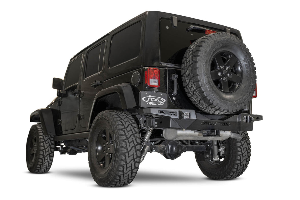 2007 - 2018 Jeep Wrangler JK Stealth Fighter Rear Bumper, view 4