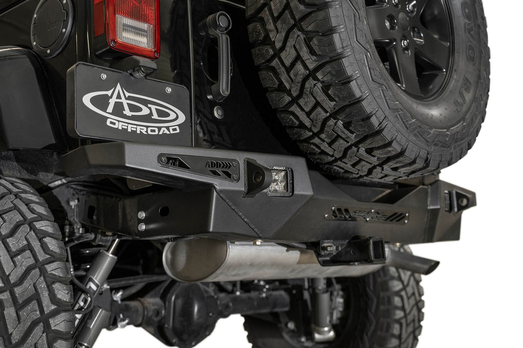 2007 - 2018 Jeep Wrangler JK Stealth Fighter Rear Bumper, view 5