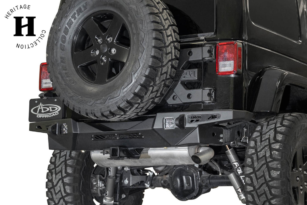 2007 - 2018 Jeep Wrangler JK Stealth Fighter Rear Bumper, view 6