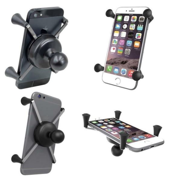 X-GRIP XL Ram Mount Universal Phone holder with double socket 1" arm