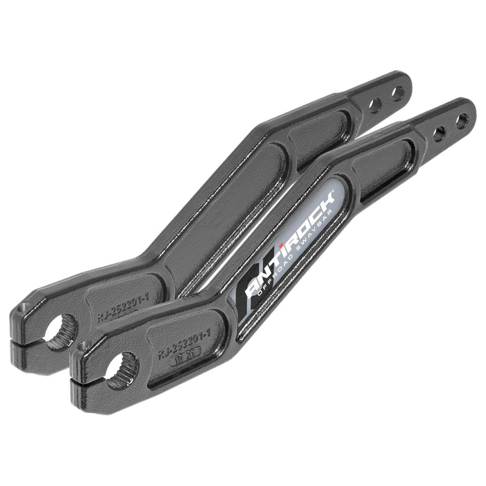 Antirock Forged Chromoly Sway Bar Arms, 16.2 in. Long x 28 Spline, Vertically Offset, Incl. Stickers, Pair