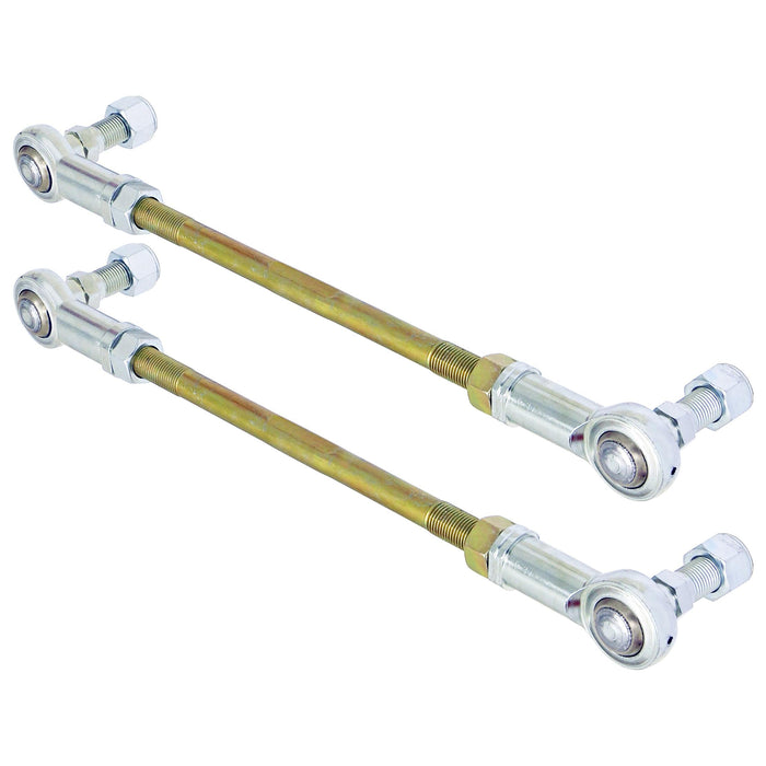RockJock Adjustable Sway Bar End Link Kit (12 1/2 in. Long Rods w/ Heims and Jam Nuts, pair)