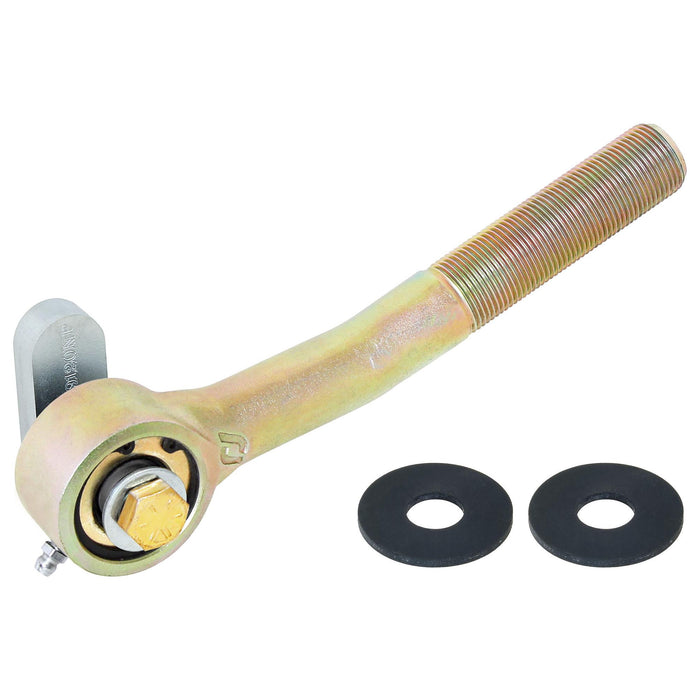 Johnny Joint Rod End, 2 in., Narrow Forged, Long Shank Bent for TJ/LJ/XJ/MJ/ZJ Front Trac Bar, 1 in.-14 RH Threads, 1.600 in. x .510 in. Ball, Externally Greased
