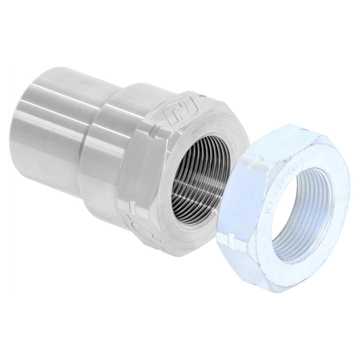 RockJock Threaded Bung With Jam Nut, 1 1/2 in.-12 LH Thread, Set