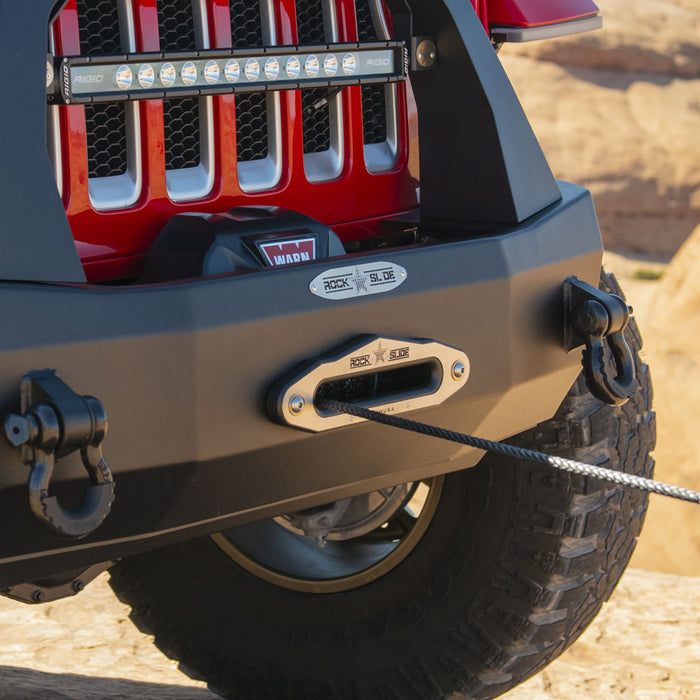 Aluminum Winch Fairlead For RSE Front Bumpers With Synthetic Winch Lines Rock Slide Engineering