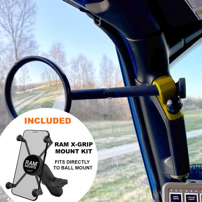 **2024** Gladiator / JT A-Pillar Side Jeep Mirrors with Base Mount Driver AND Passenger (Copy)