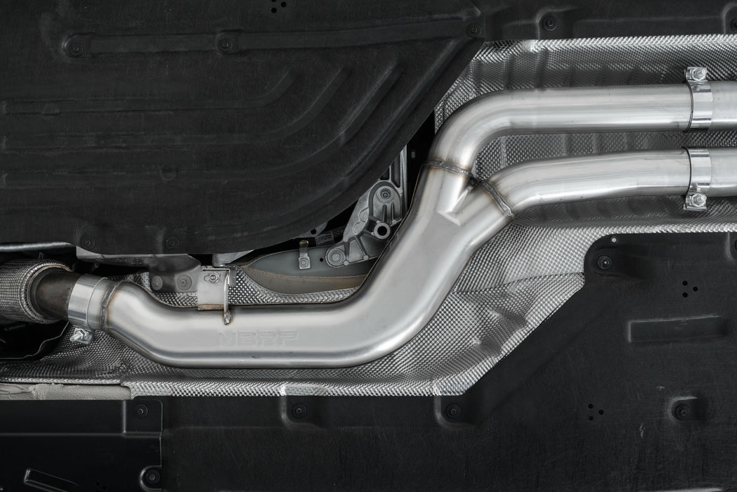 MBRP T304 Stainless Steel, 3" Cat-Back Dual Rear Outlet, with Burnt End Tips, Supra 3.0L, view 2