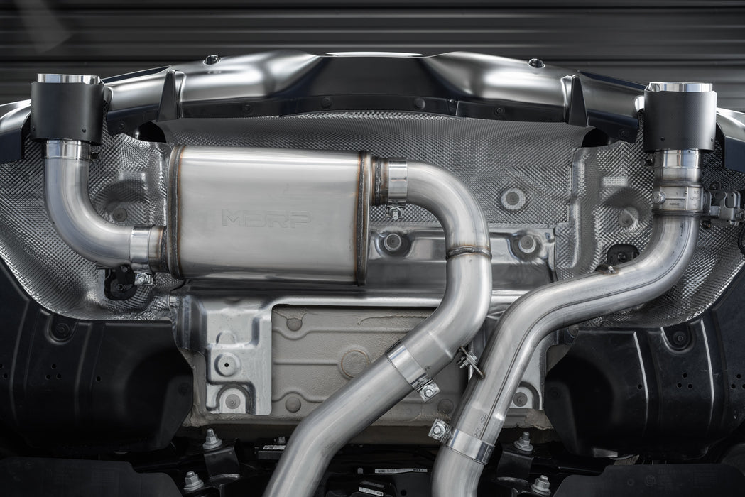 MBRP T304 Stainless Steel, 3" Cat-Back Dual Rear Outlet, with Burnt End Tips, Supra 3.0L, view 4