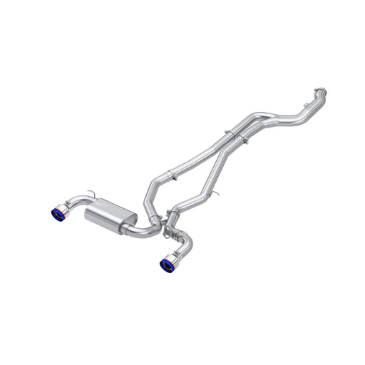 MBRP T304 Stainless Steel, 3" Cat-Back Dual Rear Outlet, with Burnt End Tips, Supra 3.0L