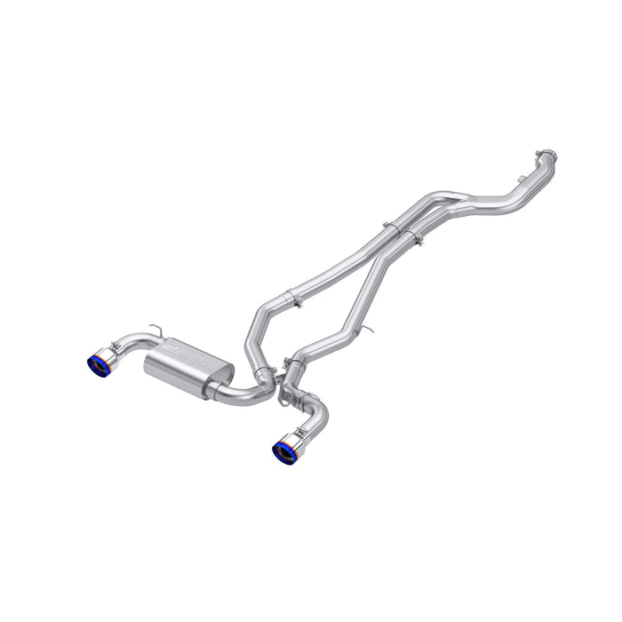 MBRP T304 Stainless Steel, 3" Cat-Back Dual Rear Outlet, with Burnt End Tips, Supra 3.0L