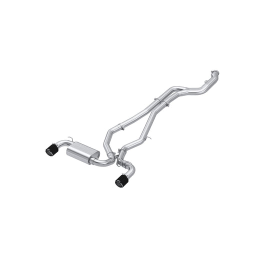 MBRP T304 Stainless Steel, 3" Cat Back, Dual Rear with Carbon Fiber Tips, Supra 3.0L