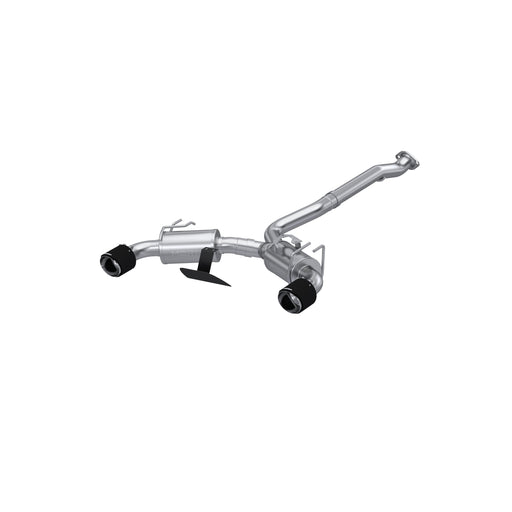 MBRP T304 Stainless Steel, 3" Cat-Back Dual Split Rear with Carbon Fiber Tips, Corolla GR 1.6L