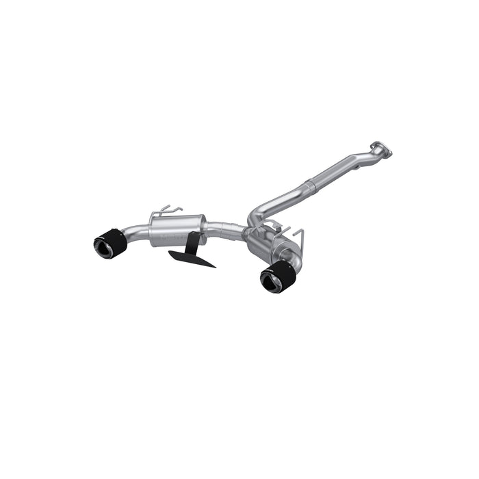 MBRP T304 Stainless Steel, 3" Cat-Back Dual Split Rear with Carbon Fiber Tips, Corolla GR 1.6L