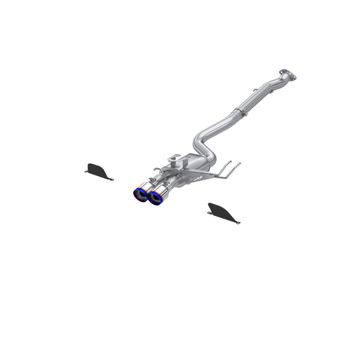 MBRP T304 Stainless Steel, 3" Cat-Back Dual Center Rear with Burnt End Tips, Corolla GR 1.6L