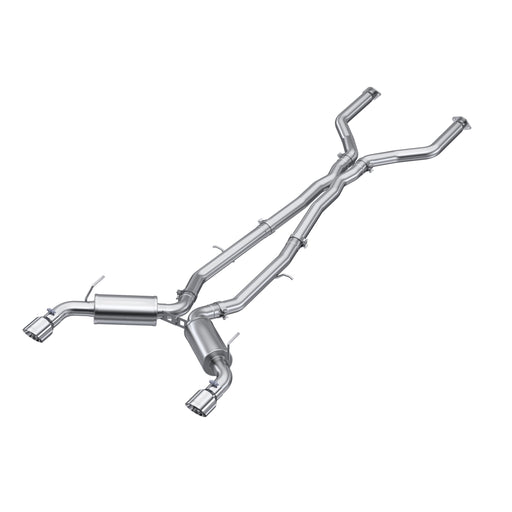 MBRP T304 Stainless Steel 3" Cat Back Dual Rear Exit, Q50 3.0L RWD/AWD