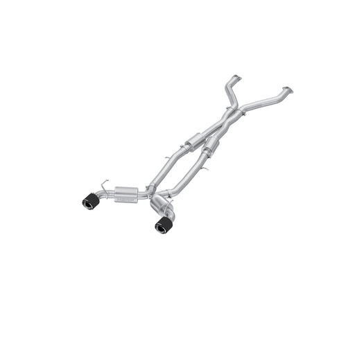 MBRP T304 Stainless Steel 3" Cat-Back, Dual Rear Exit with Carbon Fiber Tips, Z 3.0L